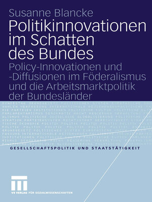 cover image of Politikinnovationen im Schatten des Bundes